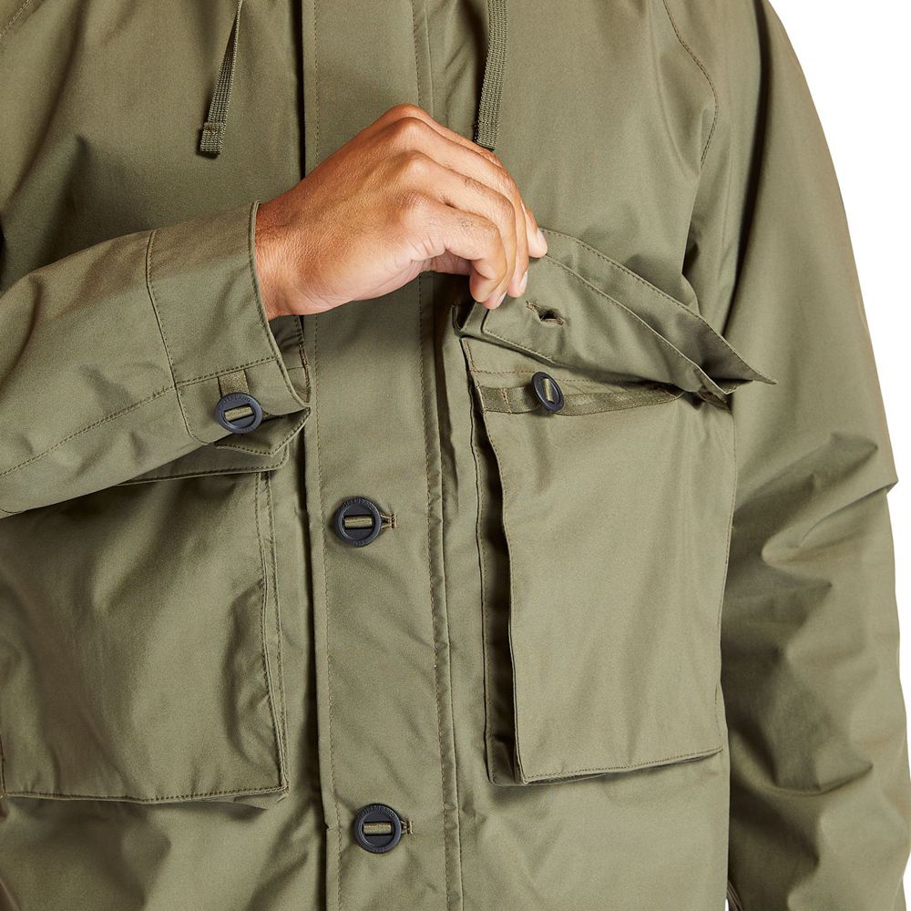 Chaquetas Timberland Hombre Ecoriginal Waterproof Worker Verde Oliva - Chile IGM-819547